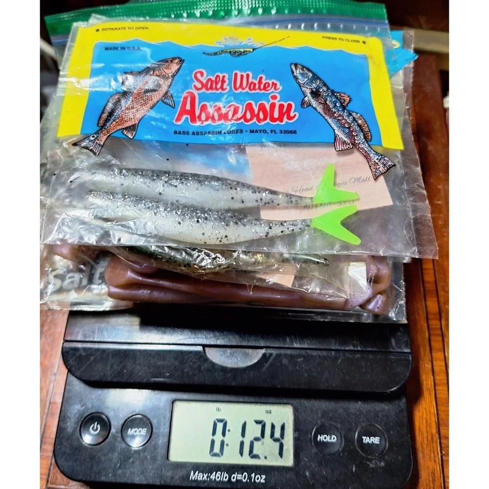 Berkley Gulp Saltwater Pogy Salt Water Assassin Sassy Shad Lure Lot 5 Packs